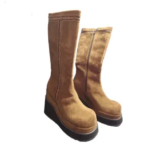 Bottes à plateformes vintage