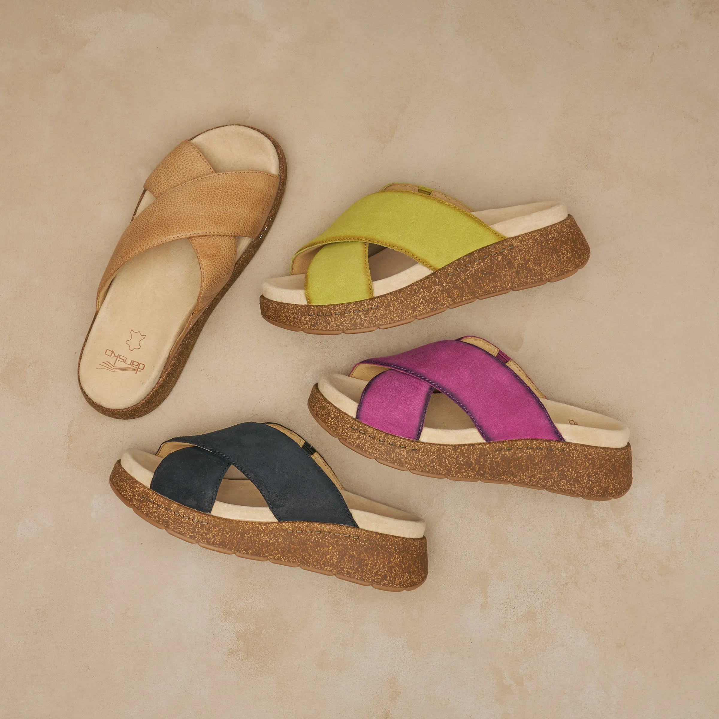 Bridget Plum Burnished Suede