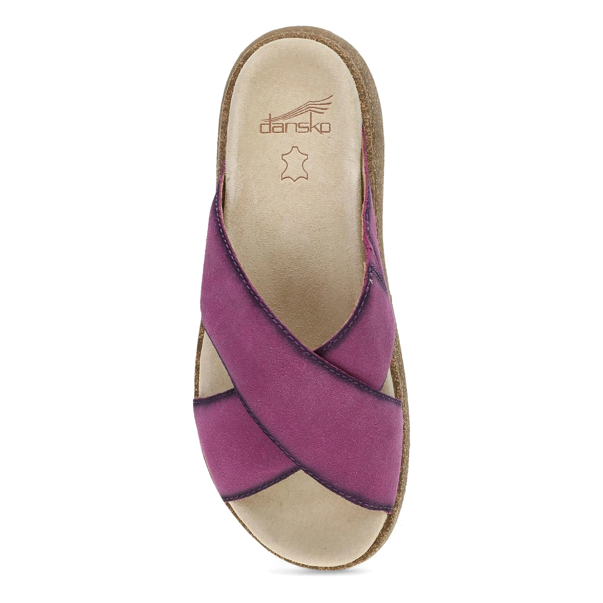 Bridget Plum Burnished Suede
