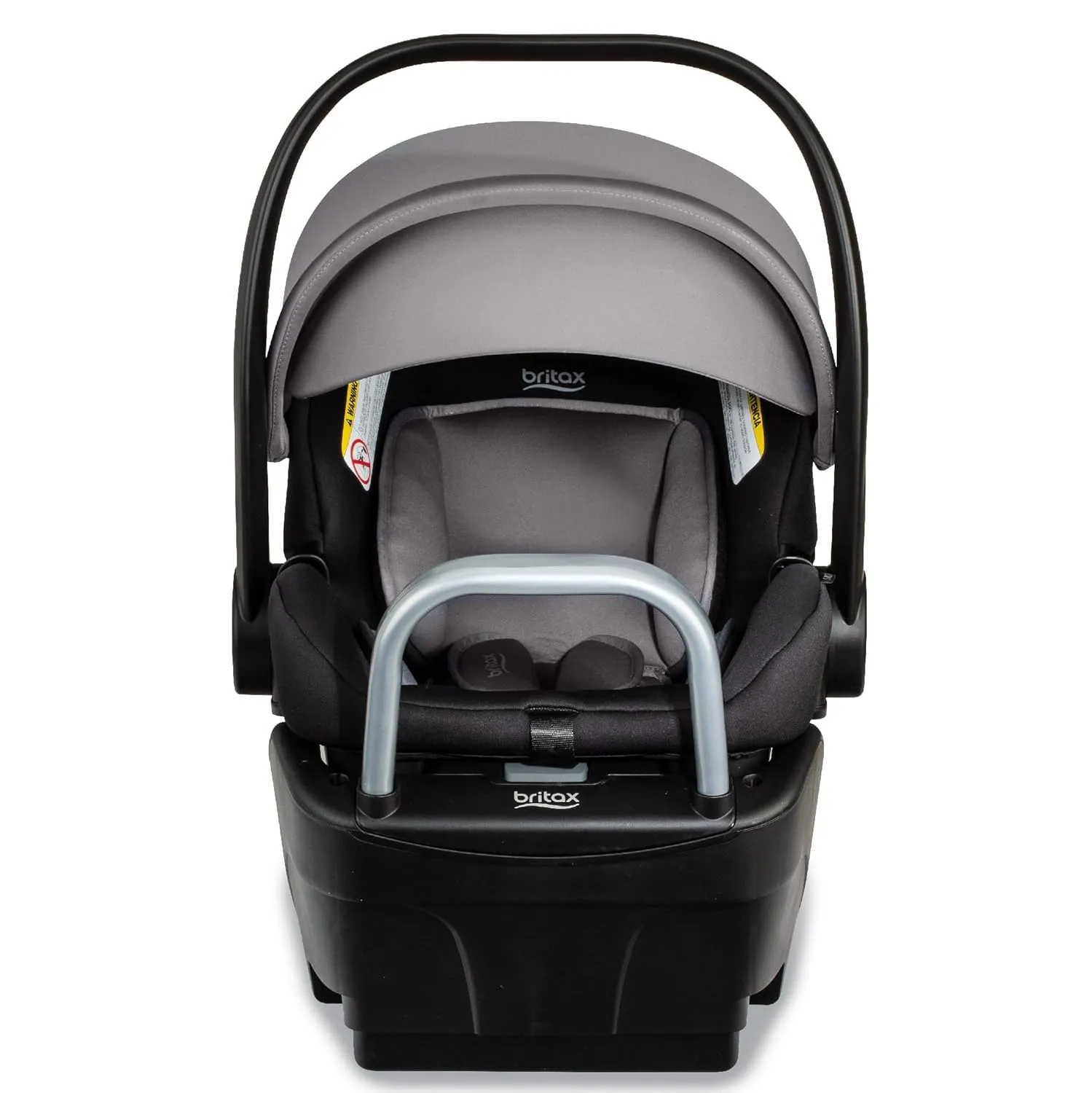 Britax Willow S Infant Car Seat with Alpine Base, ClickTight Technology, Rear Facing Car Seat with RightSize System, Graphite Onyx