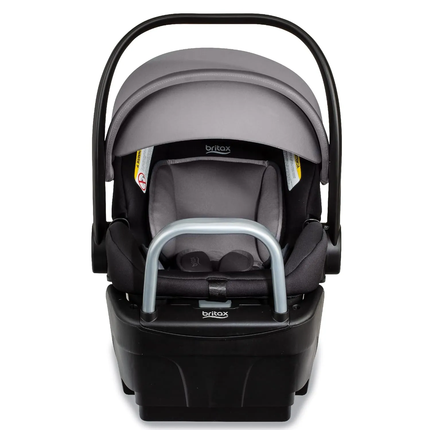Britax Willow S Infant Car Seat with Alpine Base, ClickTight Technology, Rear Facing Car Seat with RightSize System, Graphite Onyx