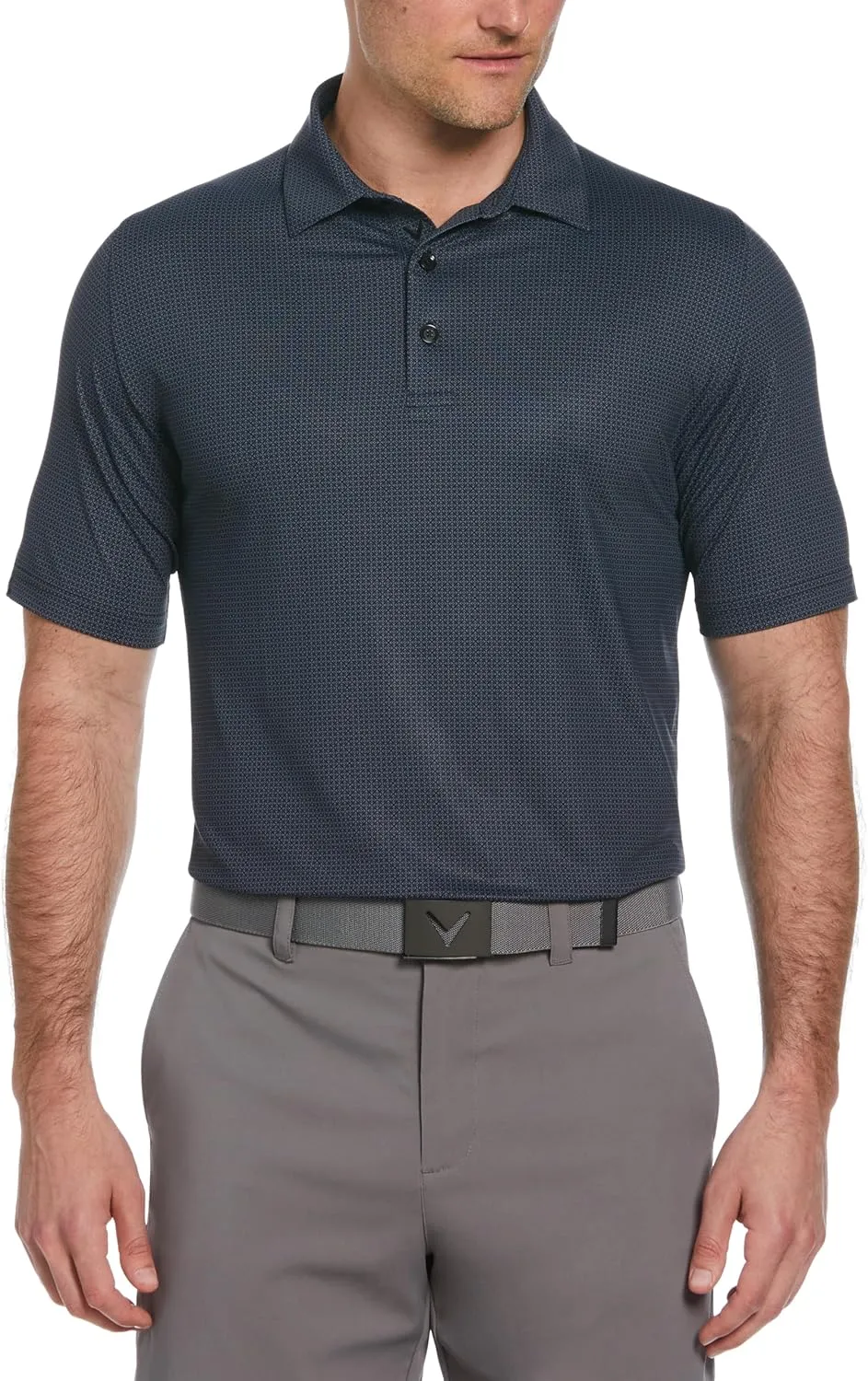 Callaway Men's Chevron Foulard Print Golf Polo, Stretch Seams, Sun Protection (Available in Big & Tall)