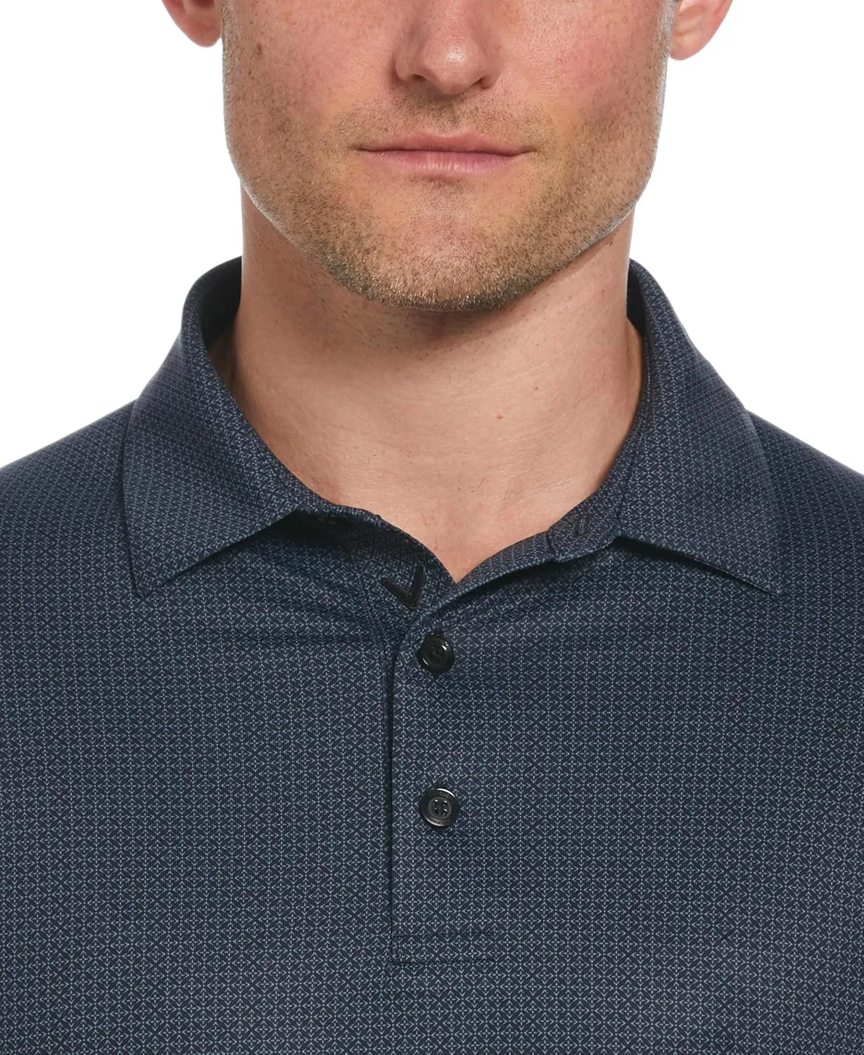 Callaway Men's Chevron Foulard Print Golf Polo, Stretch Seams, Sun Protection (Available in Big & Tall)