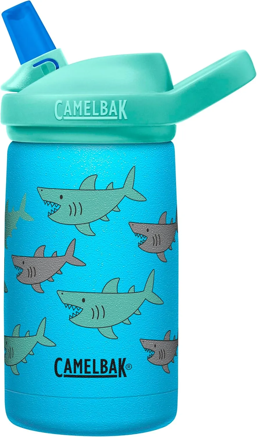 CamelBak Eddy  Kids Bite Valve Straw Insulated Stainless Steel Water Bottle 12oz
