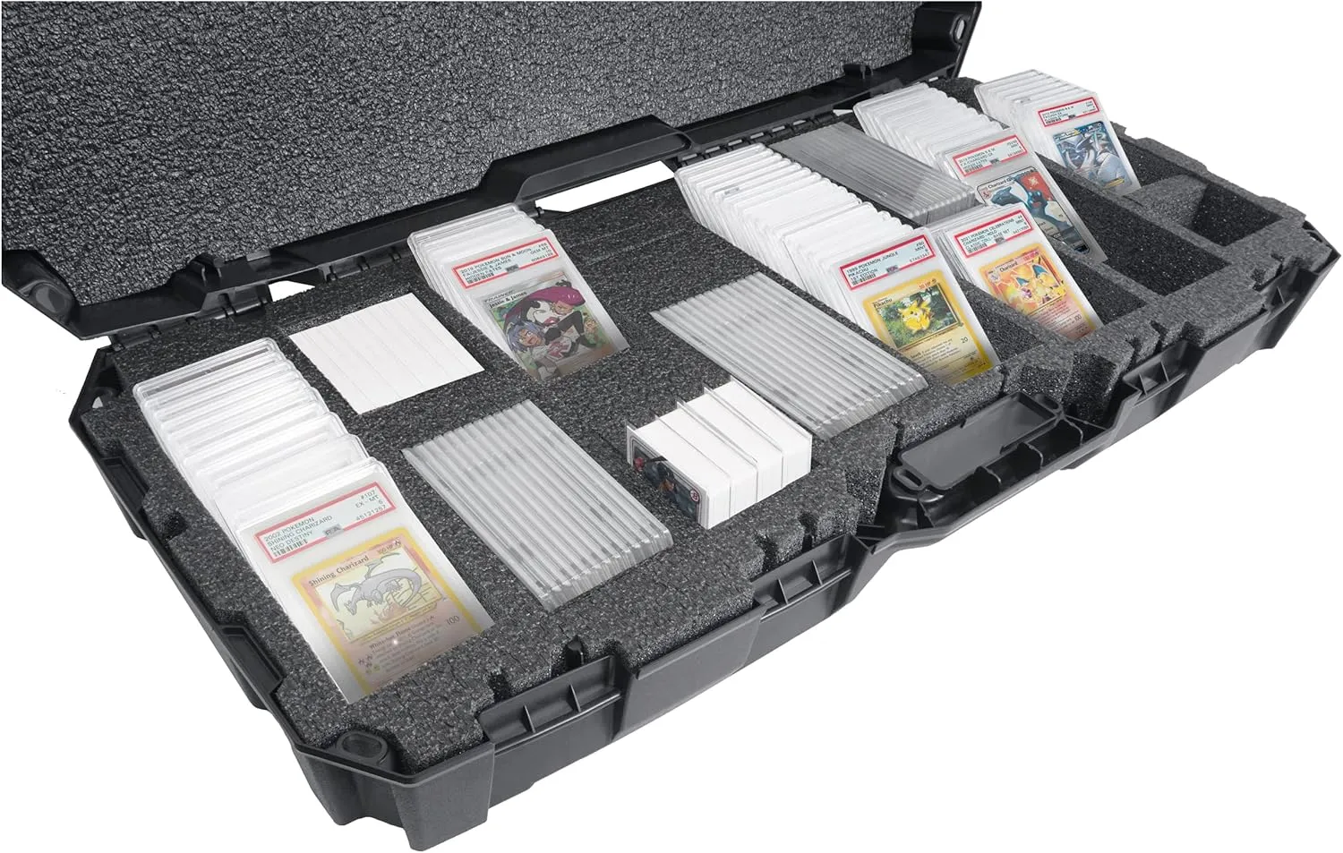 Case Club 186 Graded Card Slab Carrying Case XL- Fits PSA BGS FGS & SGC Graded Slabs - Sports & Trading Collector Storage Box for Pokemon MTG Baseball - Travel Holder for Graded Slabs Sleeves & Loose