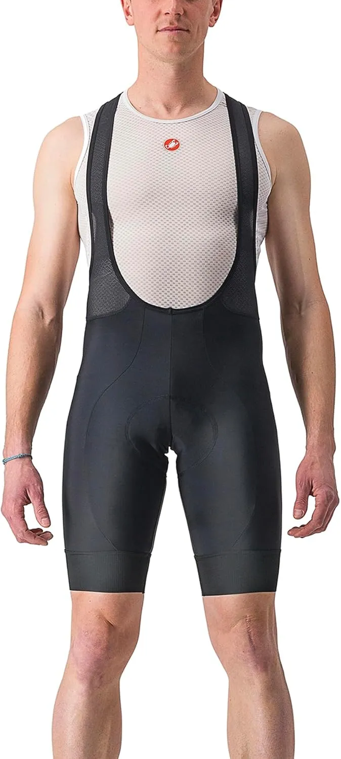 CASTELLI Men’s Entrata 2 Bibshort for Road and Gravel Biking I Cycling