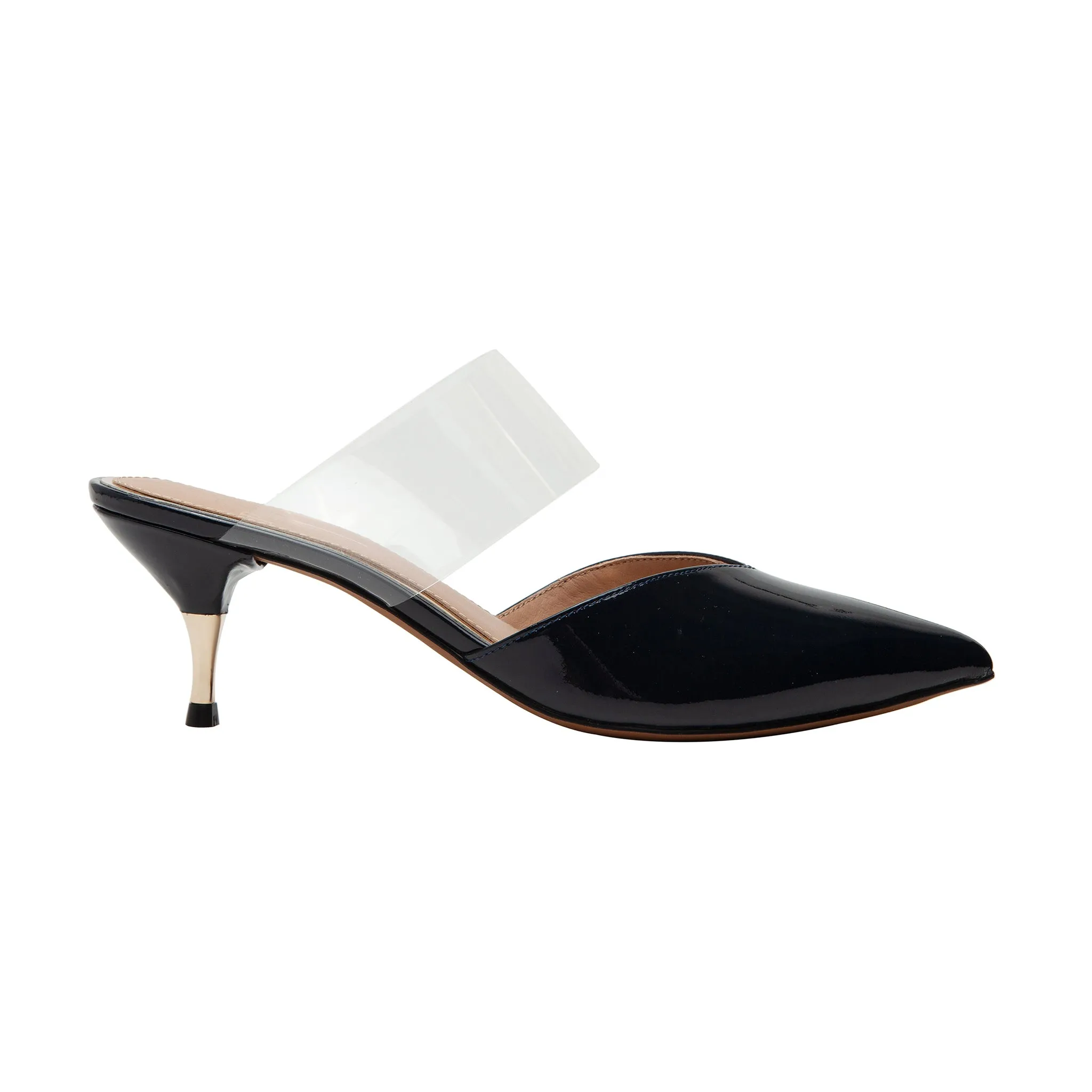 CHACE | Pointy Toe Kitten Heel Mules