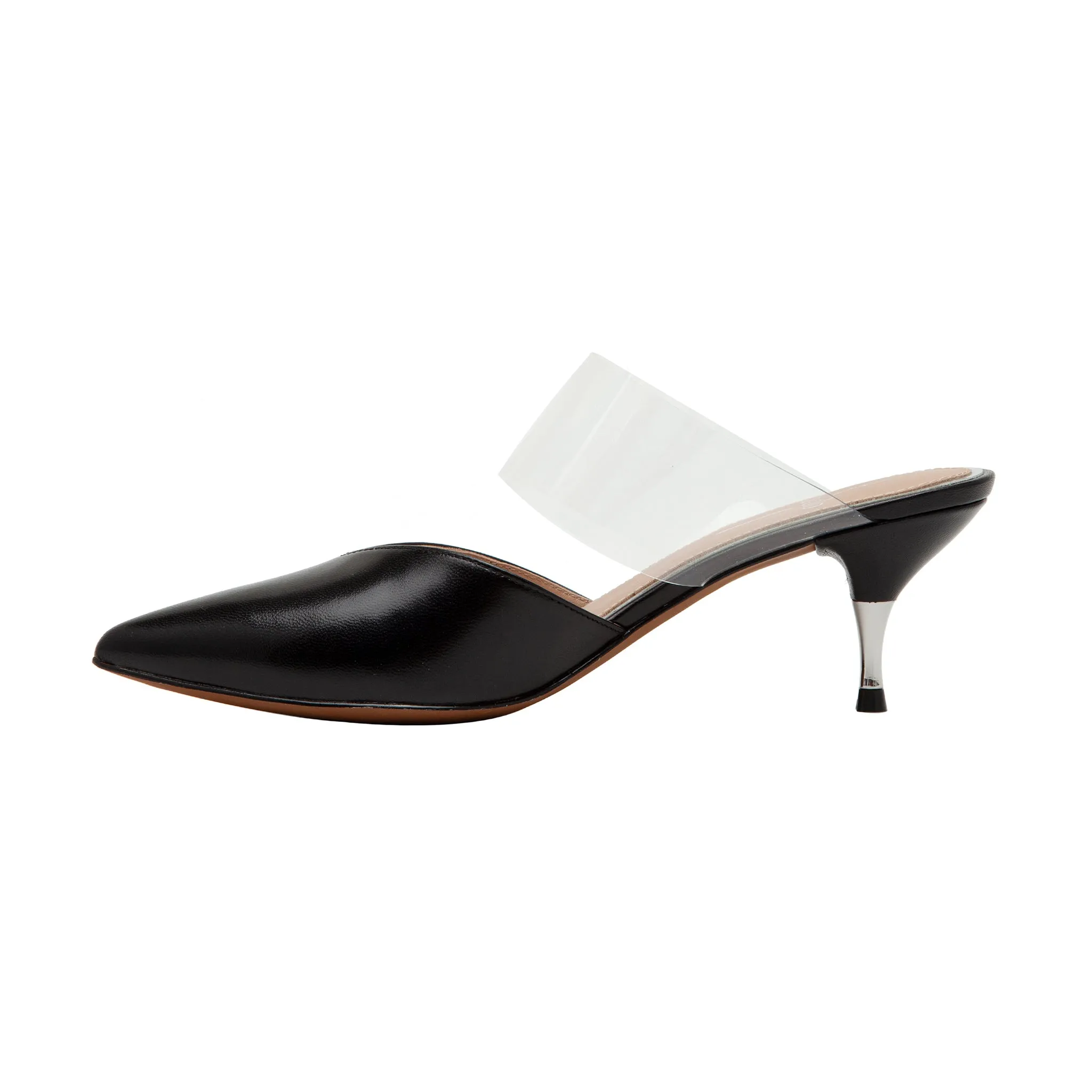 CHACE | Pointy Toe Kitten Heel Mules