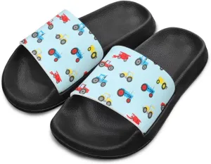 Children's Slippers Beach Sandals Slide Sandals Filp-Flops for Unisex Kids Boys Girls Gift for Daughters Sons Little Brothers Sisters Black Sole Little Kid Size 11-Big Kid Size 3