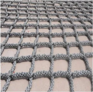 Climbing Net for Playground 0.39Inch Thick Rope Safety Fence Net Backyard Climbing Frame Net Cargo Rope Ladder Truck Trailer Fence Netting,4Mx6M(13.1FTx19.7FT)