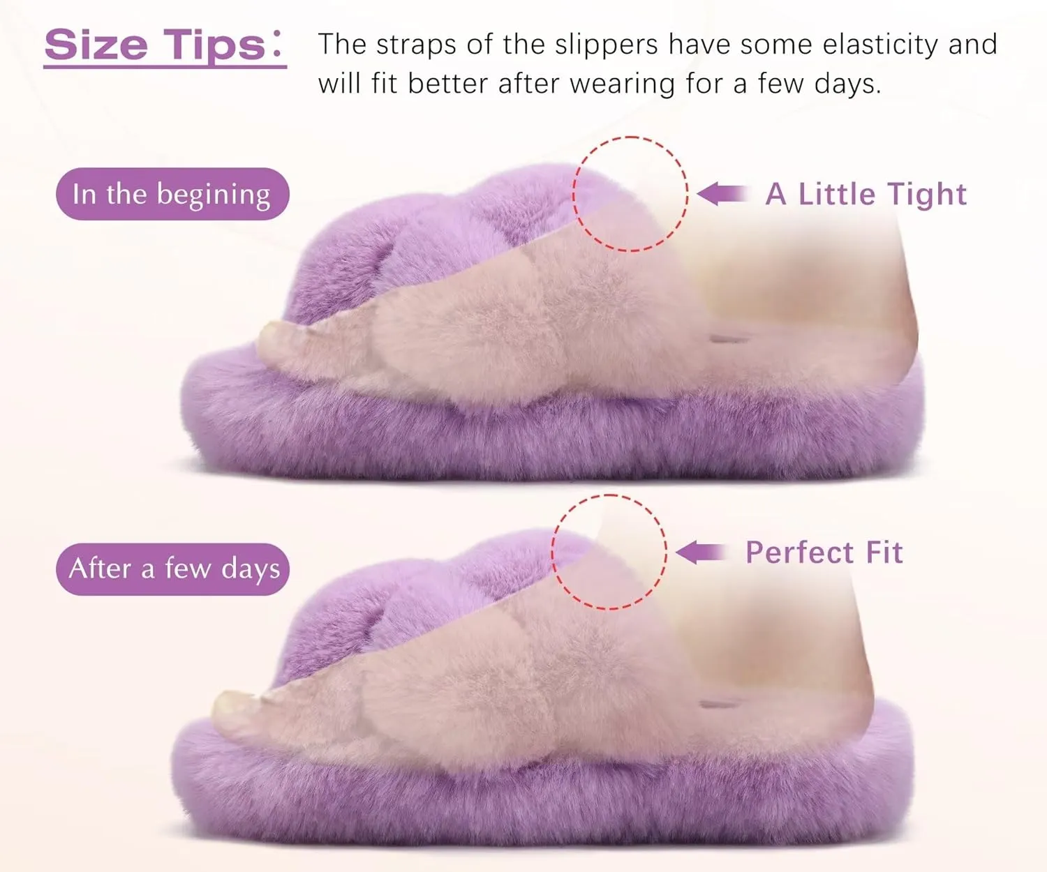 COFACE Women's Fluff Slippers Open Toe Fuzzy Faux Fur Ladies House Fashion Platform Slide Shoes with Comfort Arch Support, Indoor Outdoor Sole