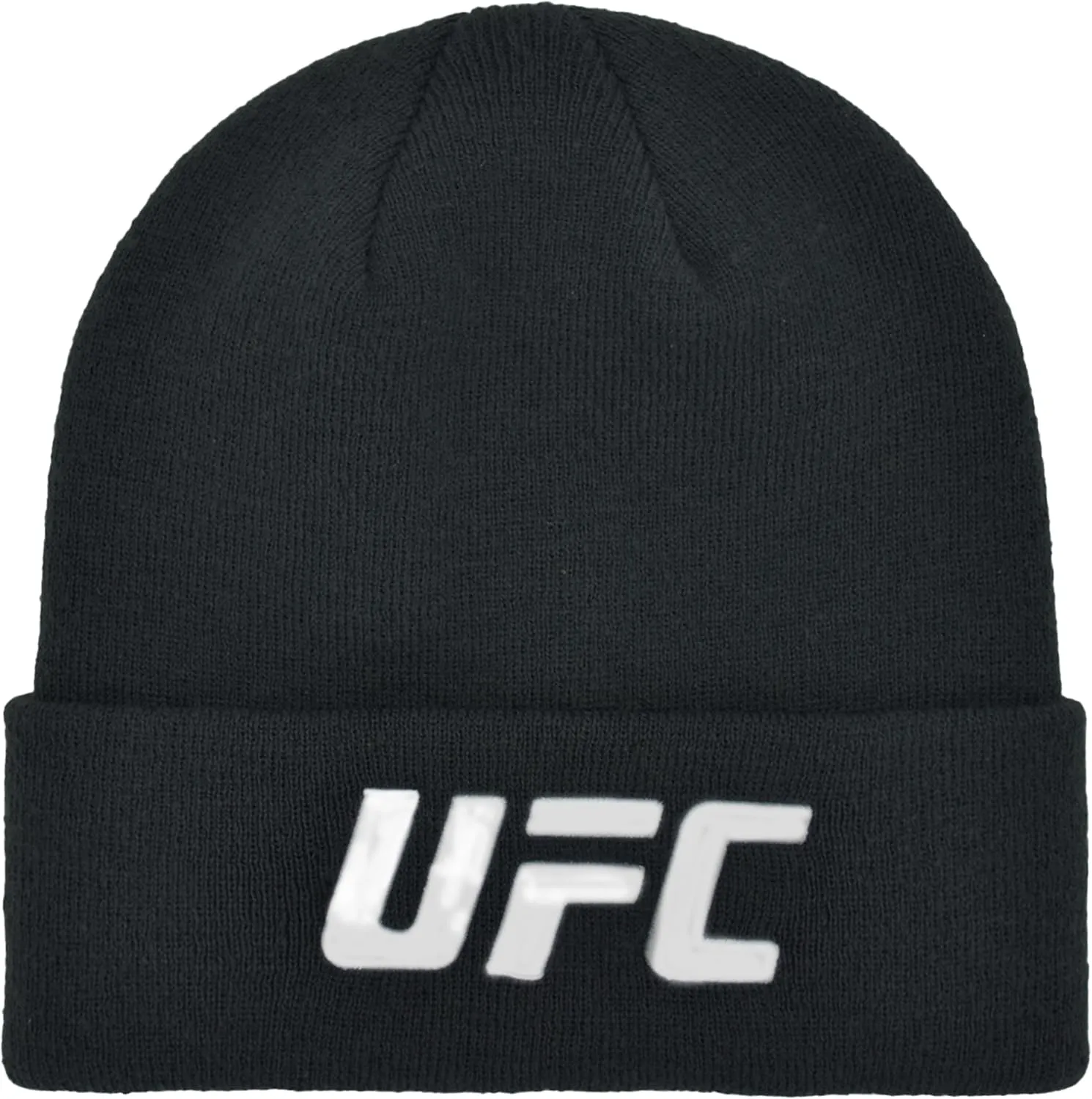 Concept One UFC Beanie Hat, Cuffed Winter Knit Cap with Logo