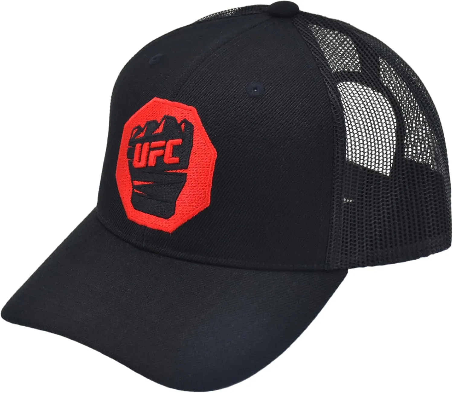 Concept One UFC Trucker Hat, Mesh Adult Adjustable Snapback Baseball Cap with Curved Brim