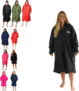 COR Surf Swim Parka for Youth and Adults | Heavy-Duty Weatherproof Swimming Jacket with Size Options for Men, Women and Kids