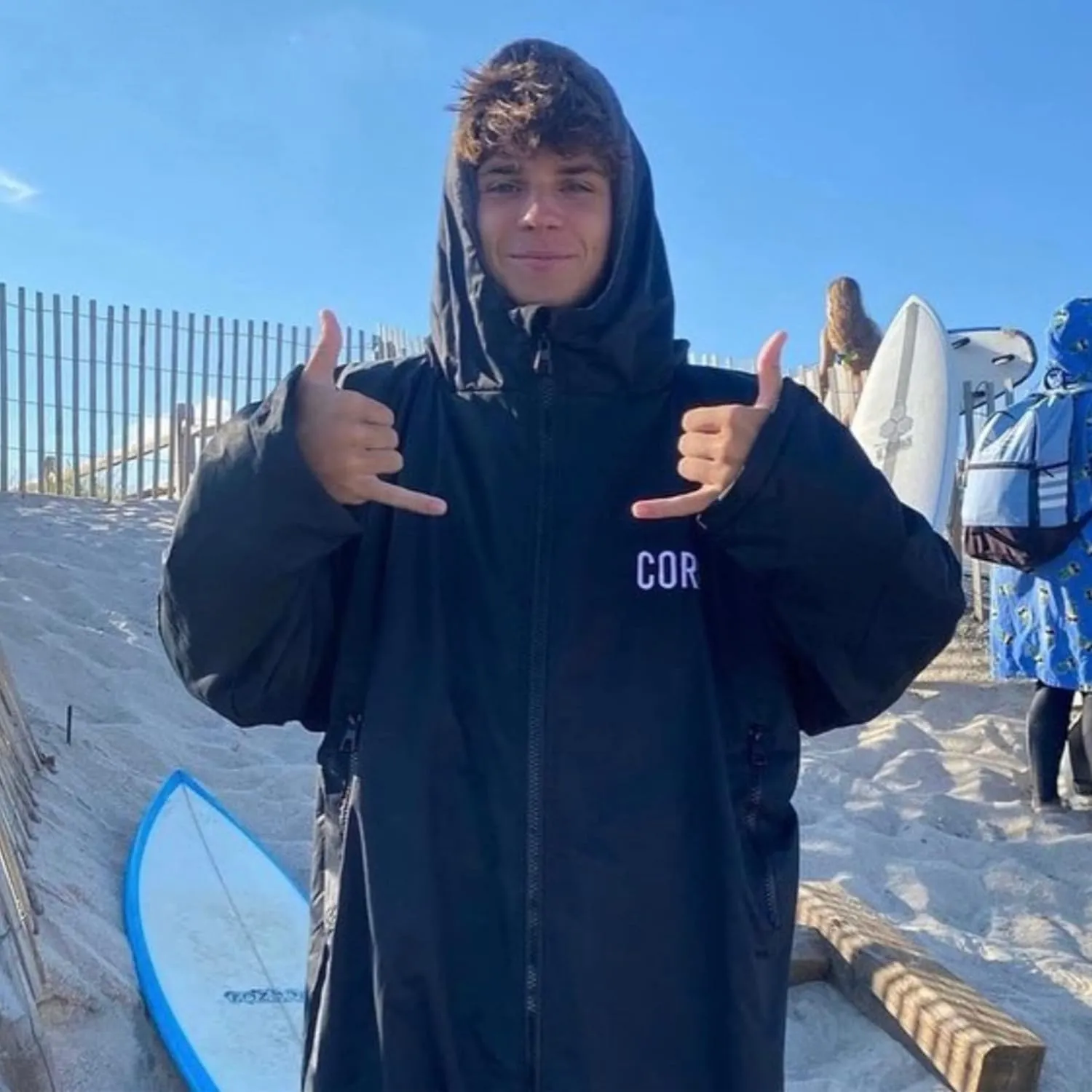 COR Surf Swim Parka for Youth and Adults | Heavy-Duty Weatherproof Swimming Jacket with Size Options for Men, Women and Kids