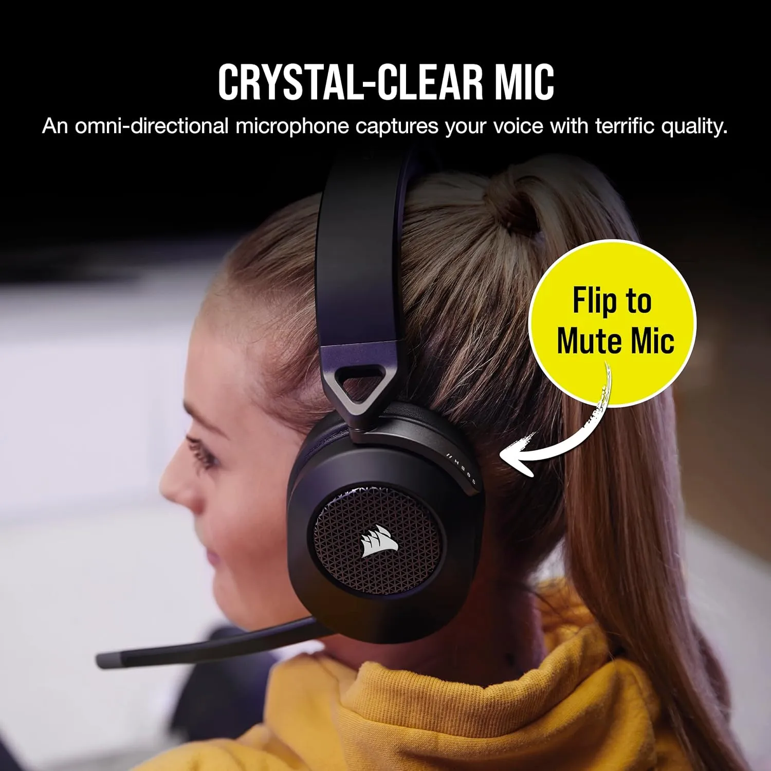Corsair HS65 Wireless Multiplatform Gaming Headset with Bluetooth - Dolby Audio 7.1 - Omni-Directional Microphone - iCUE Compatible - PC, Mac, PS5, PS4, Mobile - Carbon