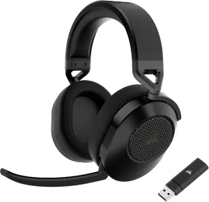 Corsair HS65 Wireless Multiplatform Gaming Headset with Bluetooth - Dolby Audio 7.1 - Omni-Directional Microphone - iCUE Compatible - PC, Mac, PS5, PS4, Mobile - Carbon