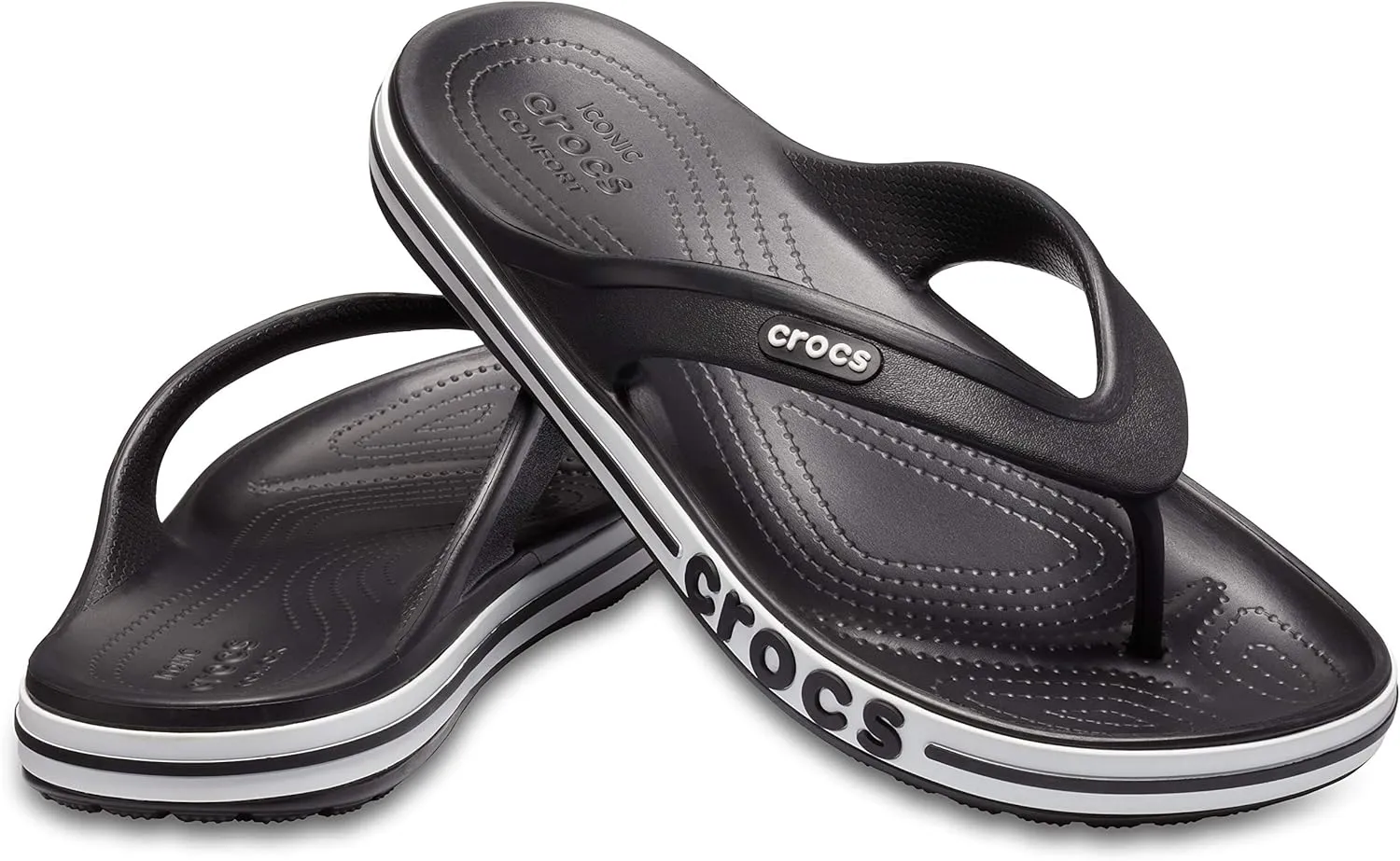Crocs Men's and Women's Bayaband Flip Flop | Casual Flip Flops | Shower Shoes