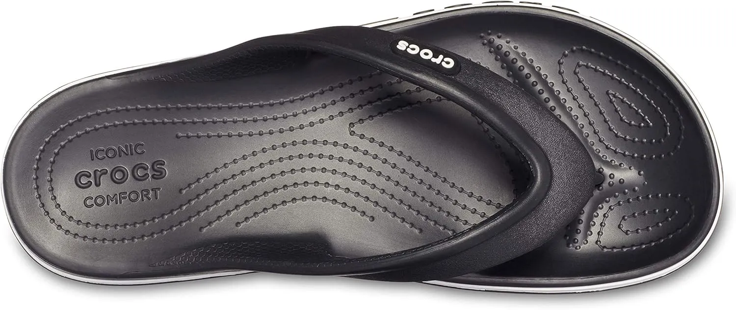 Crocs Men's and Women's Bayaband Flip Flop | Casual Flip Flops | Shower Shoes