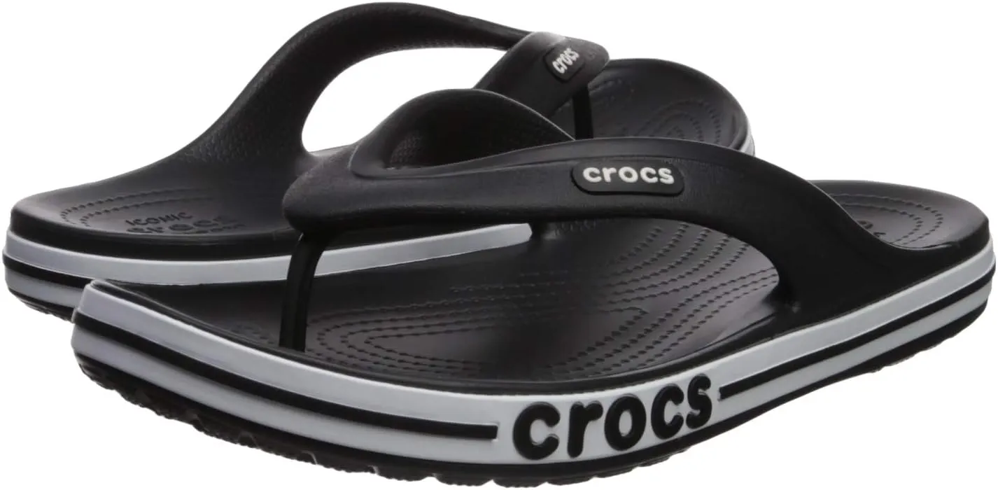 Crocs Men's and Women's Bayaband Flip Flop | Casual Flip Flops | Shower Shoes