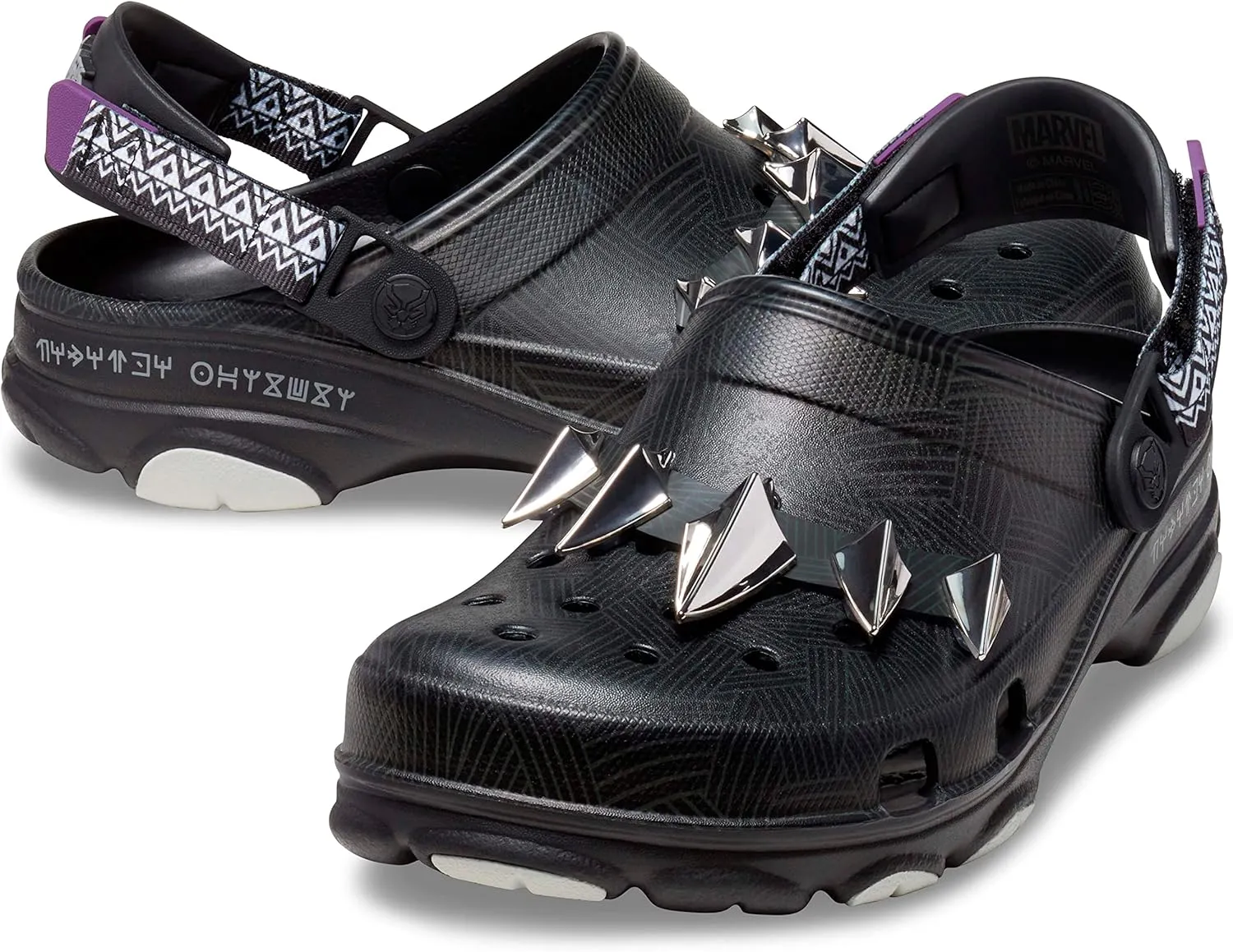 Crocs Unisex-Adult Classic All-Terrain Black Panther Clog