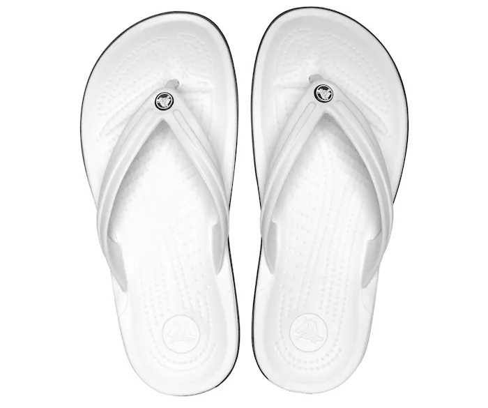 Crocs Unisex Crocband Flip Thong - White