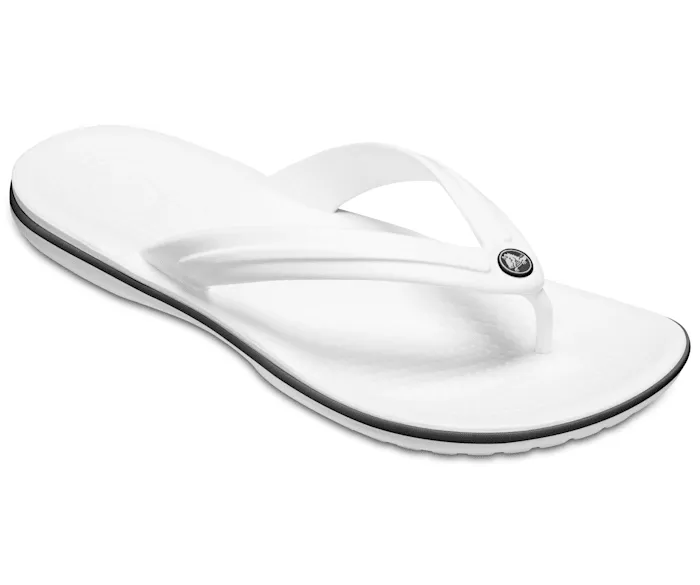 Crocs Unisex Crocband Flip Thong - White