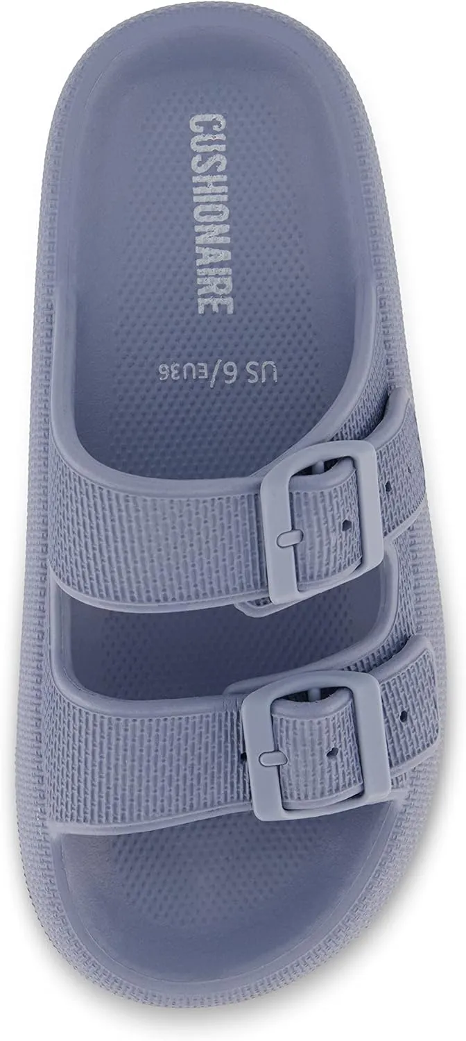 CUSHIONAIRE Women's Fame recovery cloud slide with  Comfort