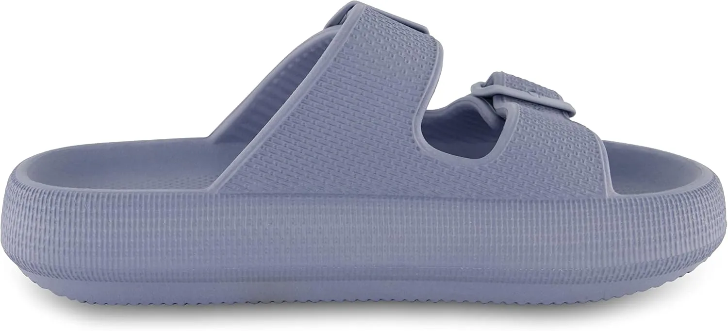 CUSHIONAIRE Women's Fame recovery cloud slide with  Comfort