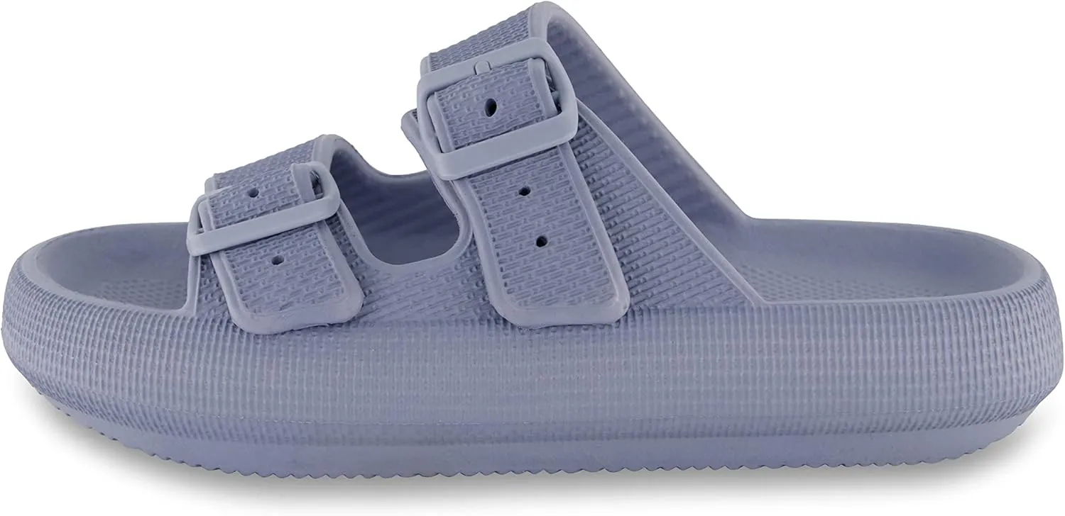 CUSHIONAIRE Women's Fame recovery cloud slide with  Comfort