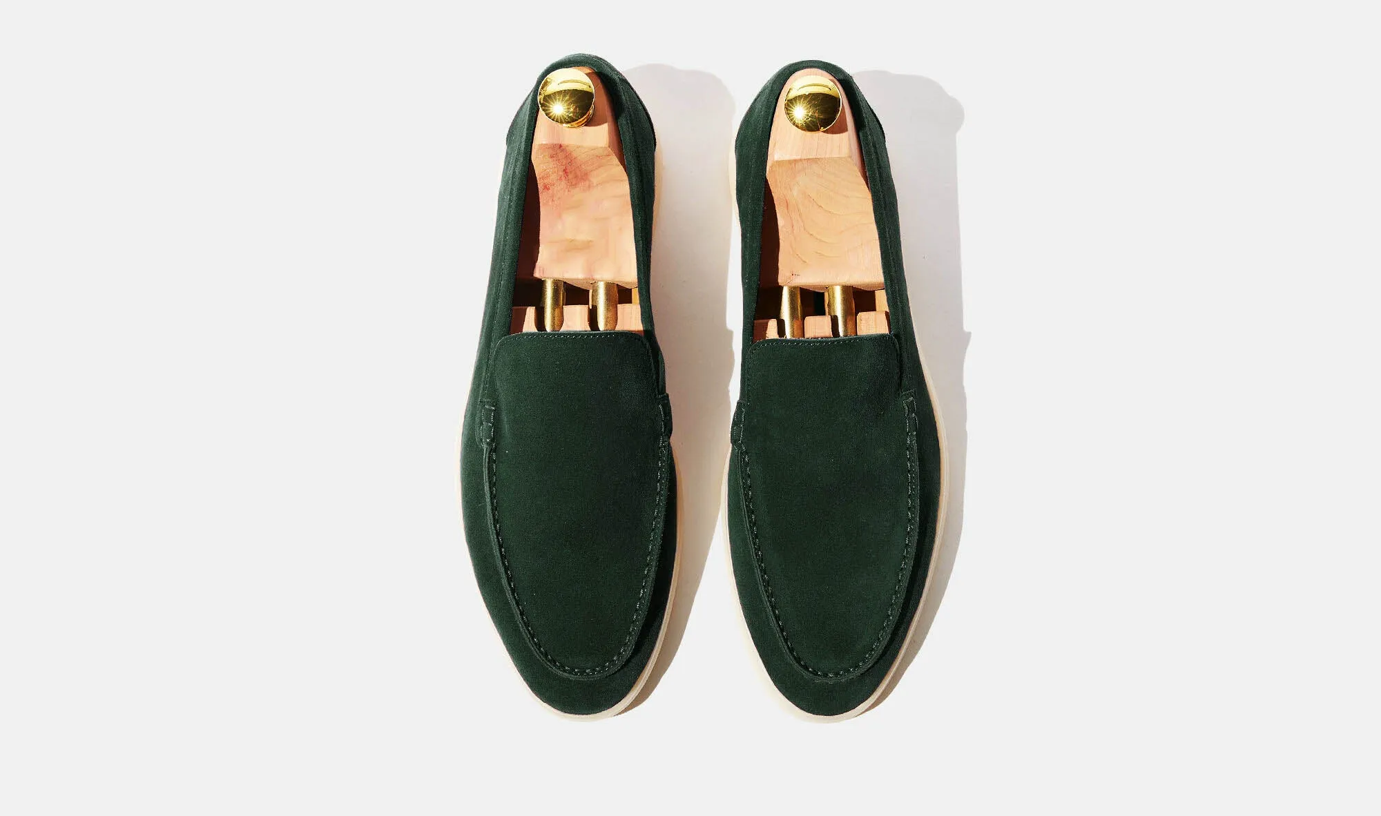 Cyrus Summer Green Suede Loafer