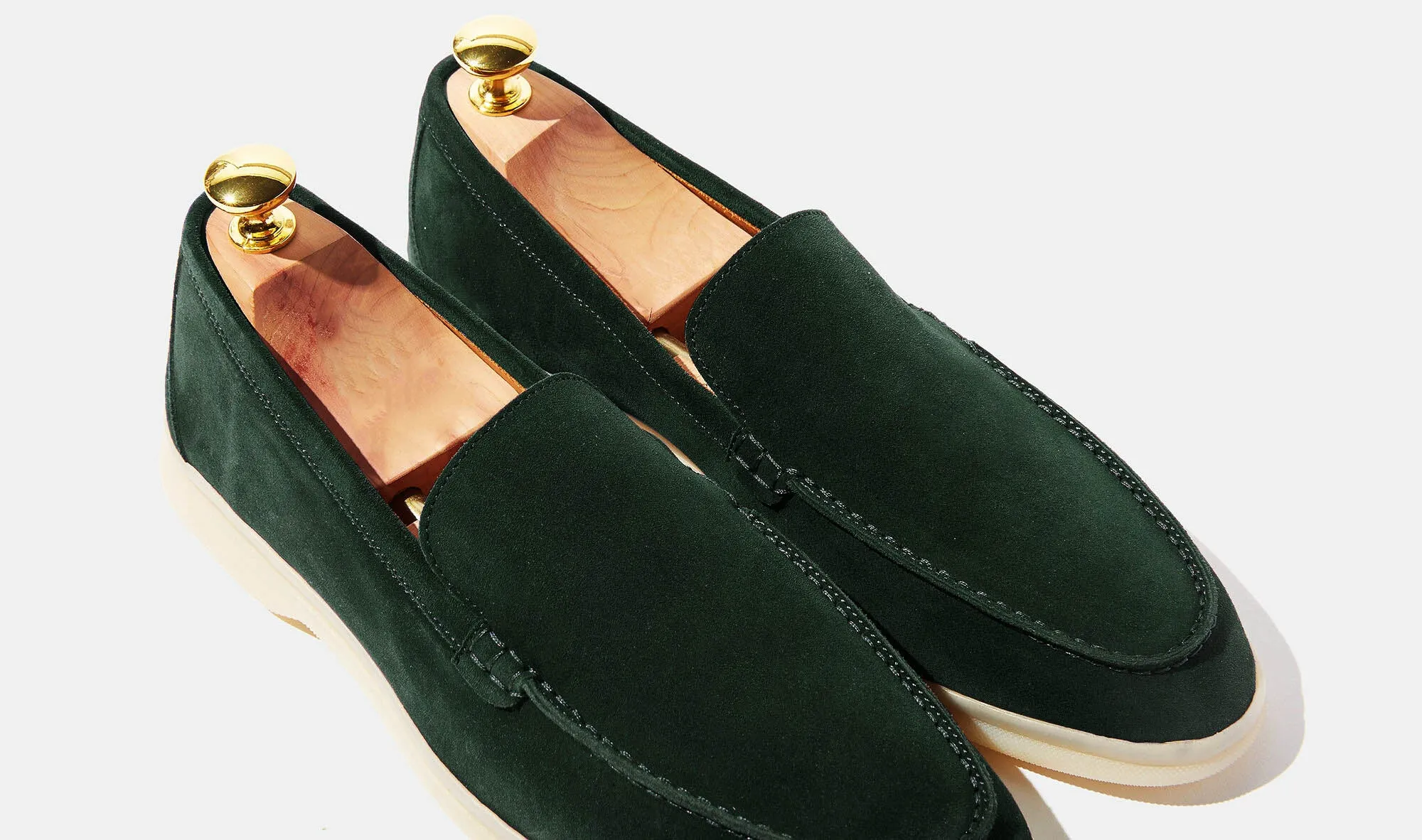Cyrus Summer Green Suede Loafer
