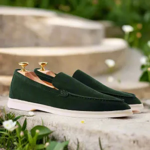 Cyrus Summer Green Suede Loafer