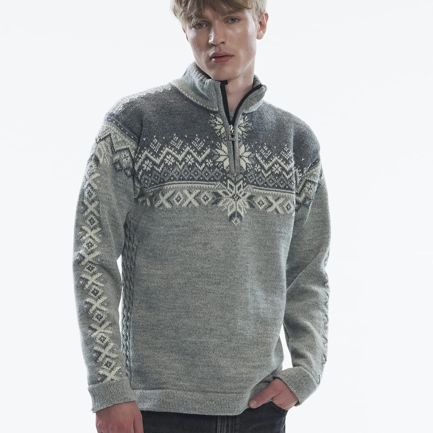 Dale of Norway 140th Anniversary Men’s Sweater - 100% Lightweight Wool Ski Sweater - Men’s Sweaters and Pullovers