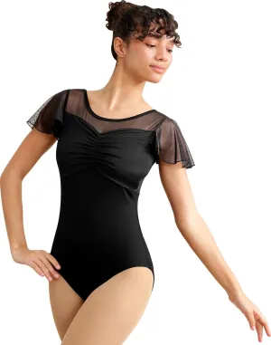 Dance Leotard for Women Ballet Mesh Tank Gymnastics Dancewear,Chest Padded Lining