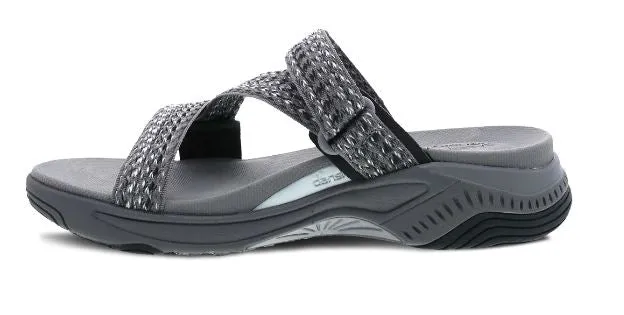 Dansko Grey Multi Webbing Rosette Womens Comfort Sandals 4916-941000