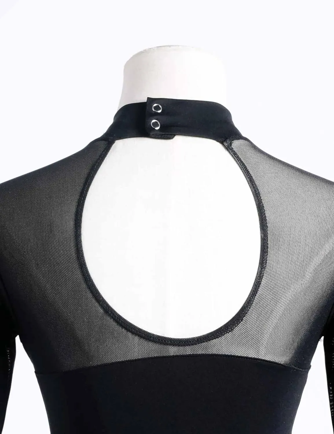 Daydance Women Ballet Leotards Turtleneck Long Sleeve Bodysuit for Dance, Gymnastics, Aerial Yoga