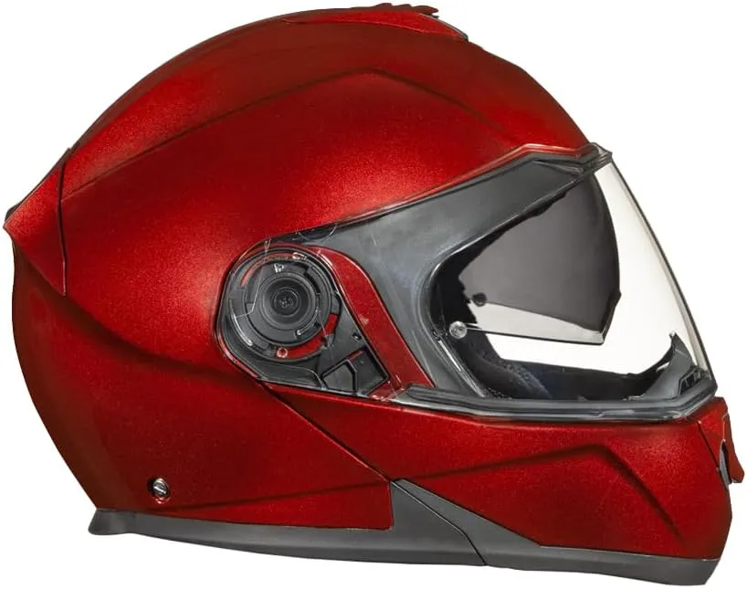 Daytona Helmets Glide Modular Motorcycle Helmet - DOT Approved Flip Up Motorcycle Helmet - Bluetooth Ready Full Face Motorcycle Helmet with Dual Visors for Men, Women & Youth
