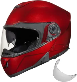 Daytona Helmets Glide Modular Motorcycle Helmet - DOT Approved Flip Up Motorcycle Helmet - Bluetooth Ready Full Face Motorcycle Helmet with Dual Visors for Men, Women & Youth