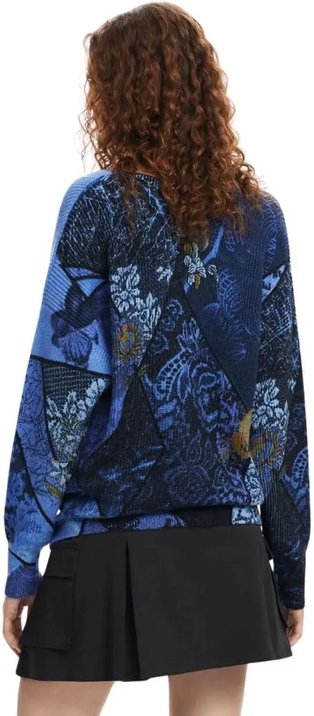 Desigual Women's Woman Flat Knit Thick Gauge Pullover