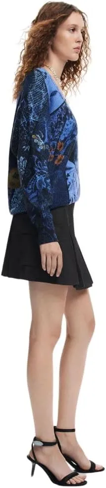 Desigual Women's Woman Flat Knit Thick Gauge Pullover