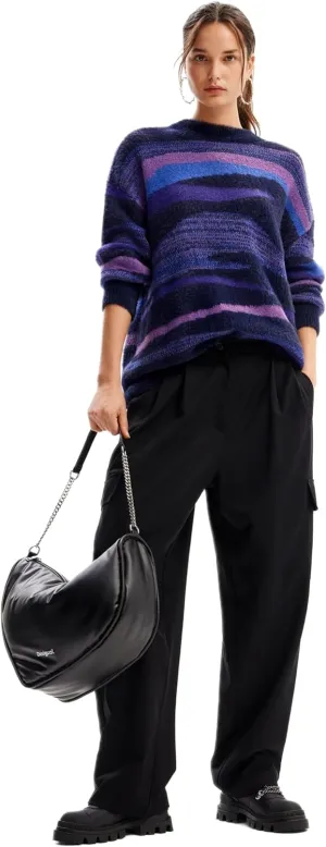 Desigual Women's Woman Flat Knit Thick Gauge Pullover