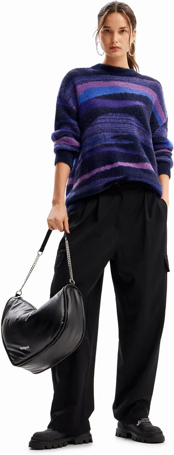 Desigual Women's Woman Flat Knit Thick Gauge Pullover