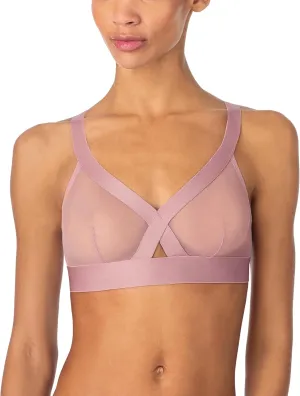 DKNY Women's Sheers Wirefree Softcup Bralette Bra