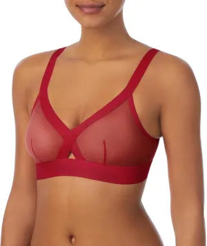 DKNY Women's Sheers Wirefree Softcup Bralette Bra