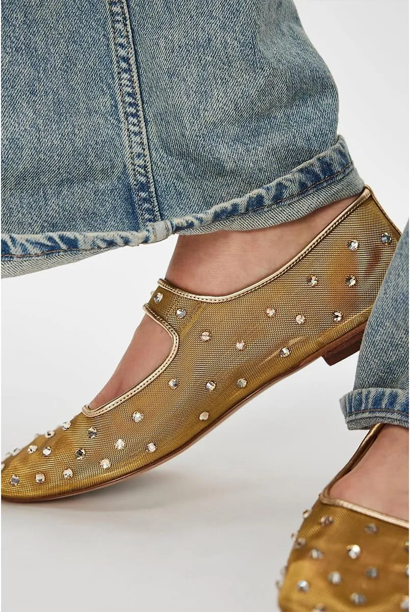 DOEYG Mesh Ballet Flats Shoes for Women Leopard Animal Print Mary Jane Flats Shoes Square Toe Dress Casual Comfortable Velvet Ballerina Shoes