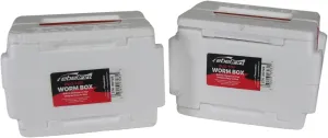 Duo-Top Worm Box - Live Bait container for Nightcrawler Red Worms - 2-Pack