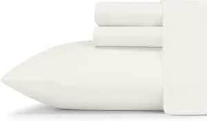 Eddie Bauer - Queen Sheets, Breathable Bedding Set, Lightweight Home Decor for Warm Sleepers (Jersey Knit White, Queen)