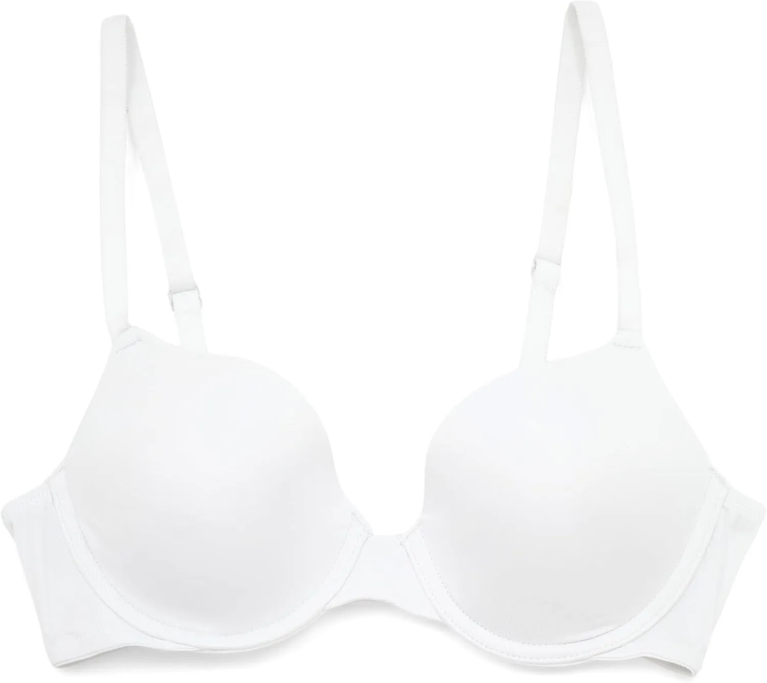 ELLEN TRACY Everyday T-Shirt Bra with Underwire - Solid and Textured Mesh Overlay - 2-Pack Multipack