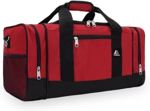 Everest Luggage Sporty Gear Bag - Large, Red/Black, Red/Black, One Size